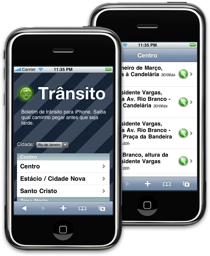 Trânsito iPhone